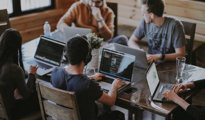 Best web developer in Dehradun - professional team working
